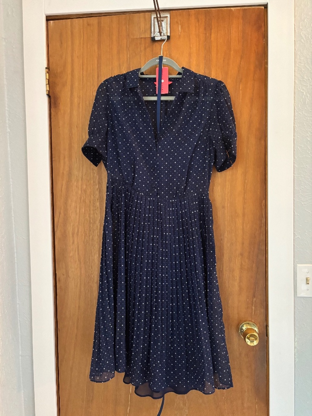 NWT Ivanka Trump Dotted Shirt Dress, Size 12